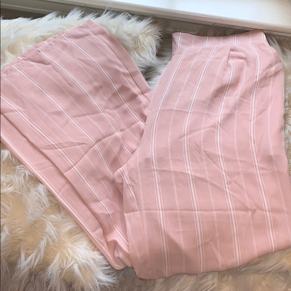 Straight Leg Stripped Pants